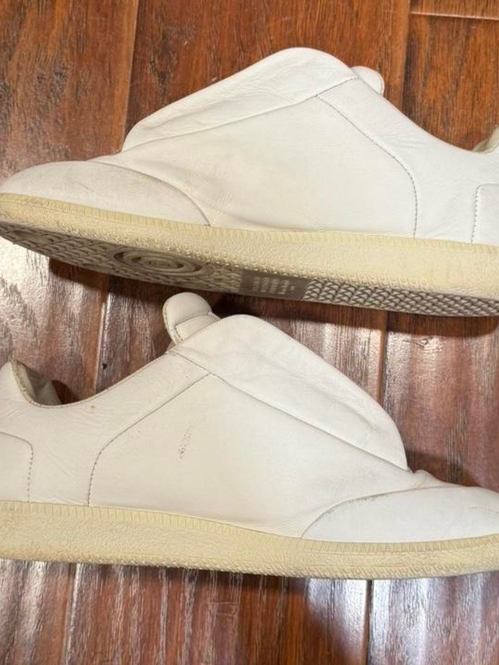 Maison Margiela Future White Low Top Leather Sneakers 41 - Picture 3 of 8